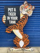 An Esso 'Put a Tiger in Your Tank' two-piece hardboard advertising sign, in very good, bright
