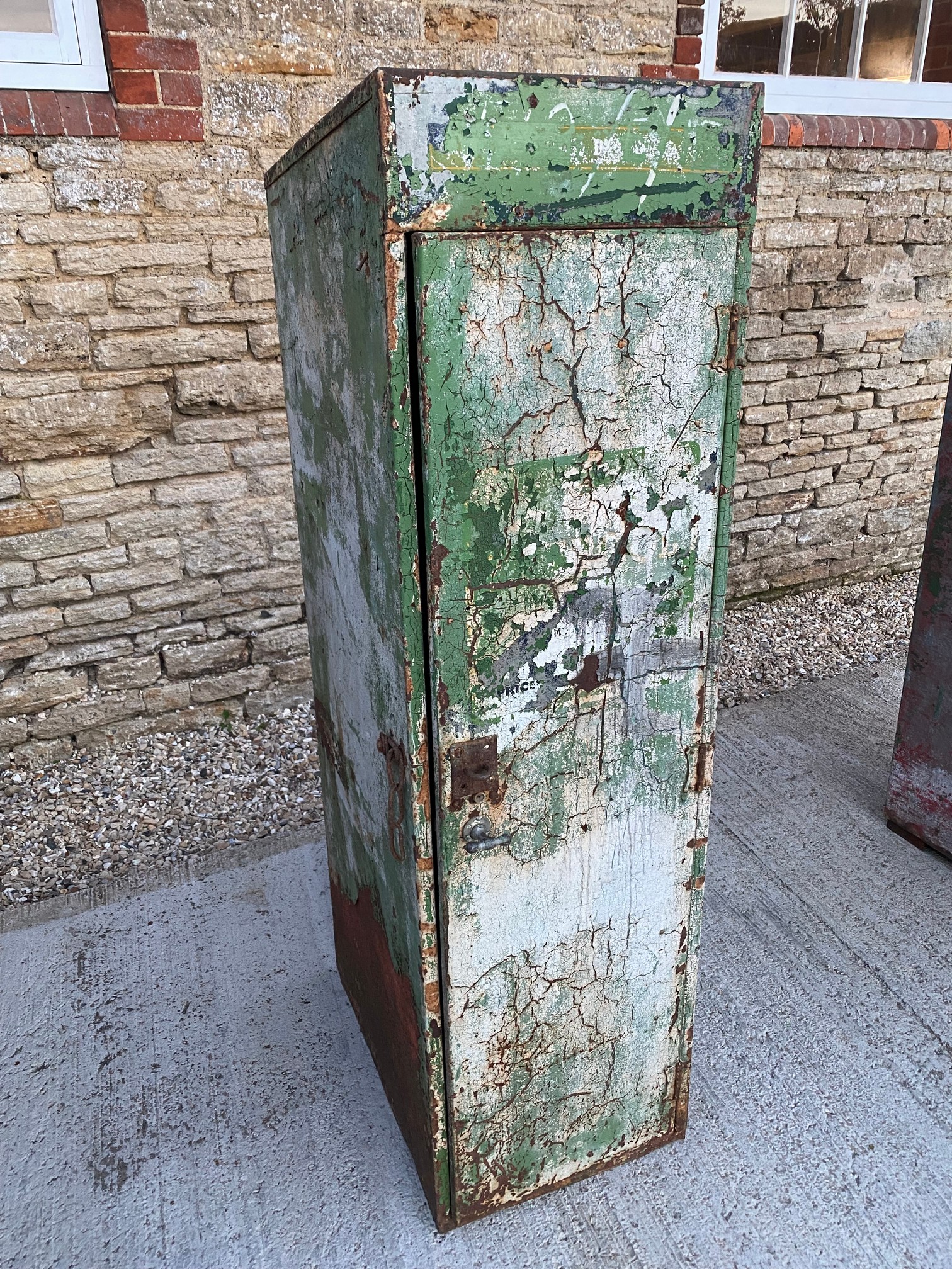 A Price's oil cabinet for restoration.