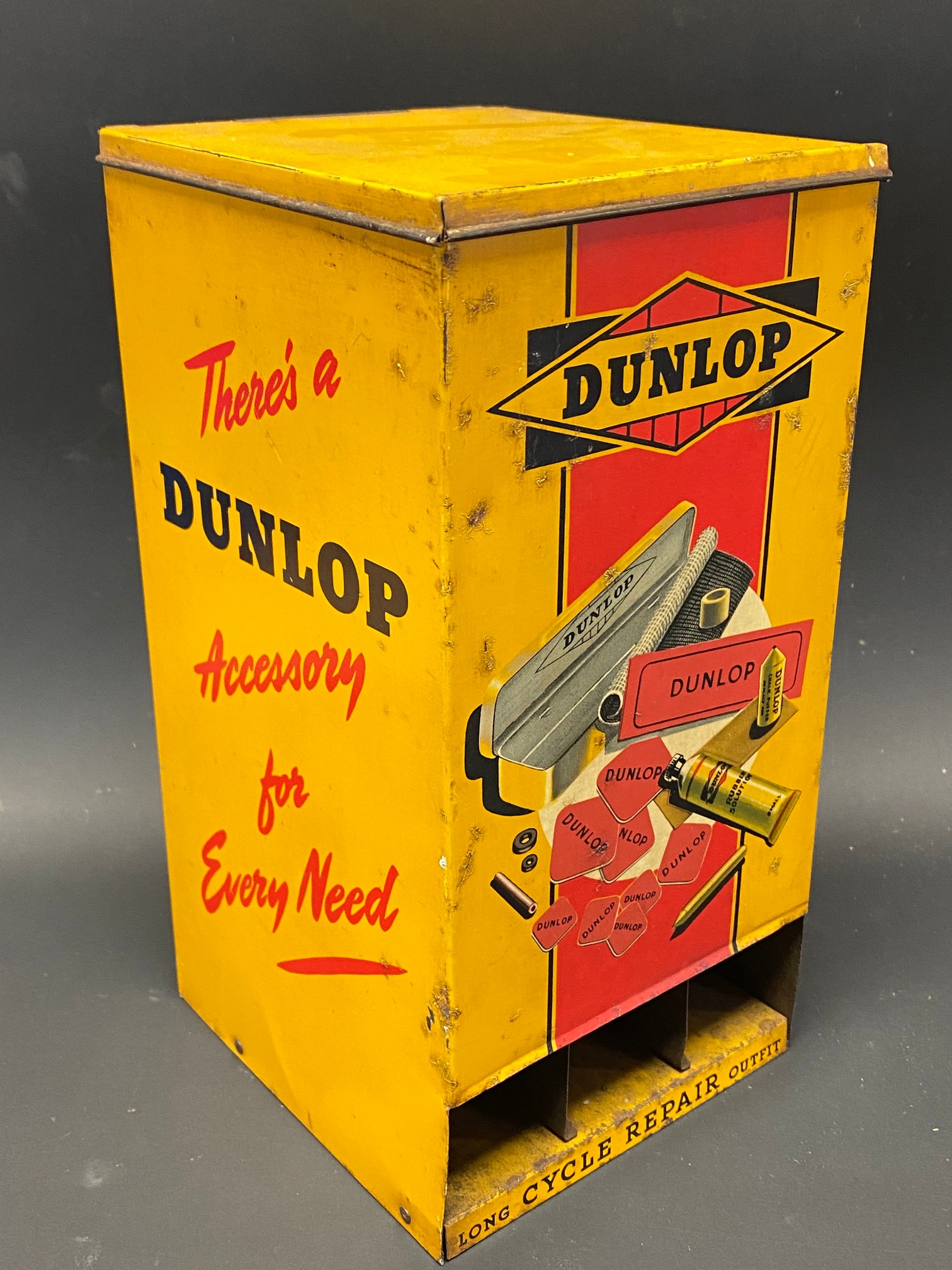 A Dunlop Silent Salesman dispensing cabinet.