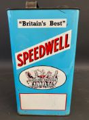 A Speedwell gallon can, in excellent condition.