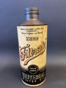 A Filtrate Zero quart cylindrical oil can.