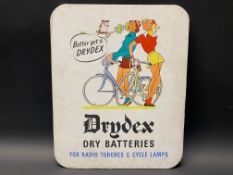 A Drydex Dry Batteries pictorial showcard, 9 3/4 x 12".