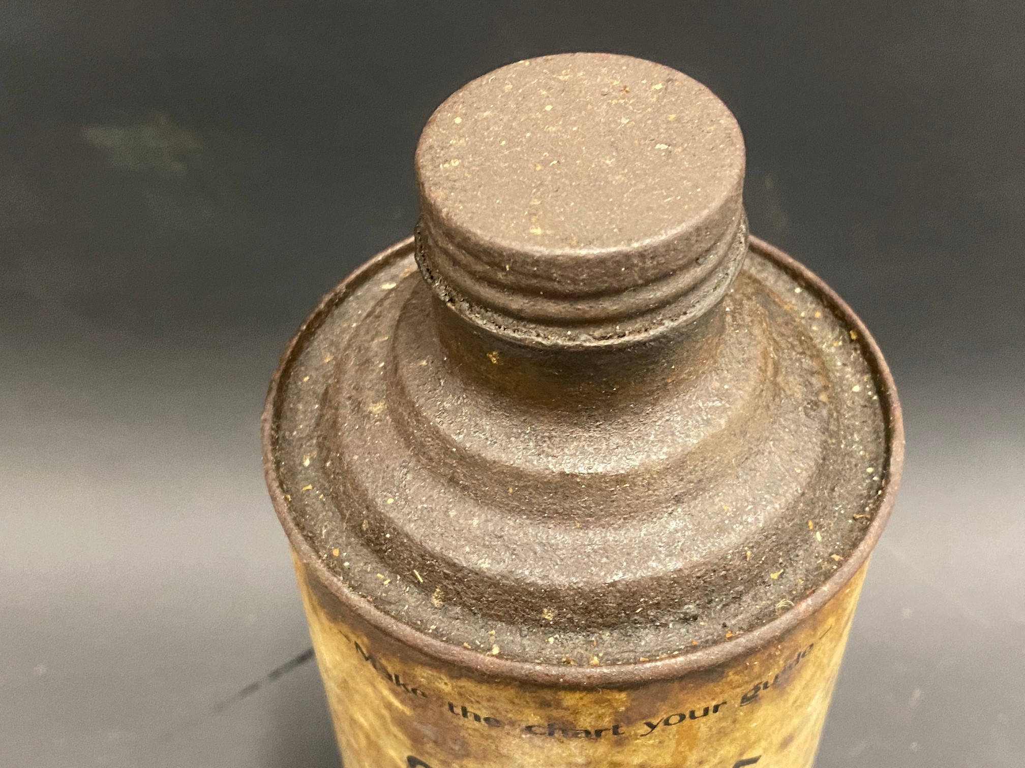 A Gargoyle Mobiloil 'E' Grade for Ford Cars quart cylindrical oil can. - Image 3 of 4