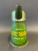 A Price's Energol Motor Oil quart measure.