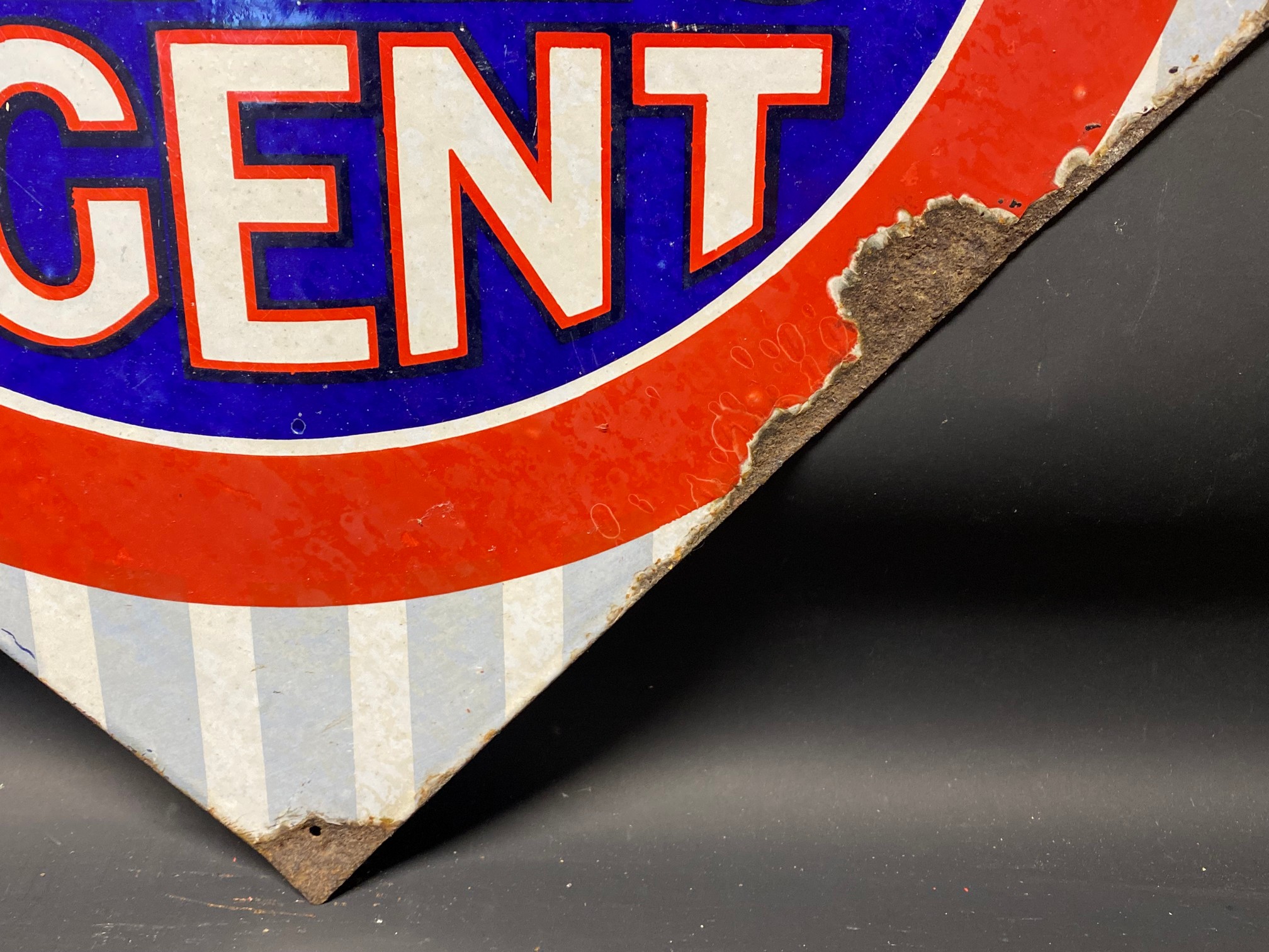 An RAC Agent lozenge shaped double sided enamel sign, 28 x 28". - Image 4 of 7