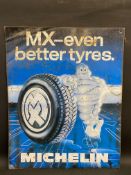 A Michelin pictorial tin advertising sign, 27 1/2 x 34".