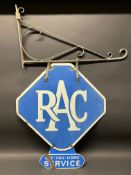 An RAC lozenge shaped double sided enamel sign with Get You Home Service double sided enamel