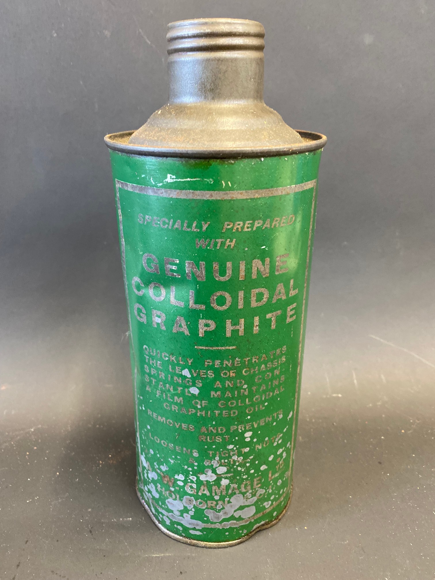 A Gamages of Holborn Penetrating or Spring Oil cylindrical quart can. - Image 2 of 4