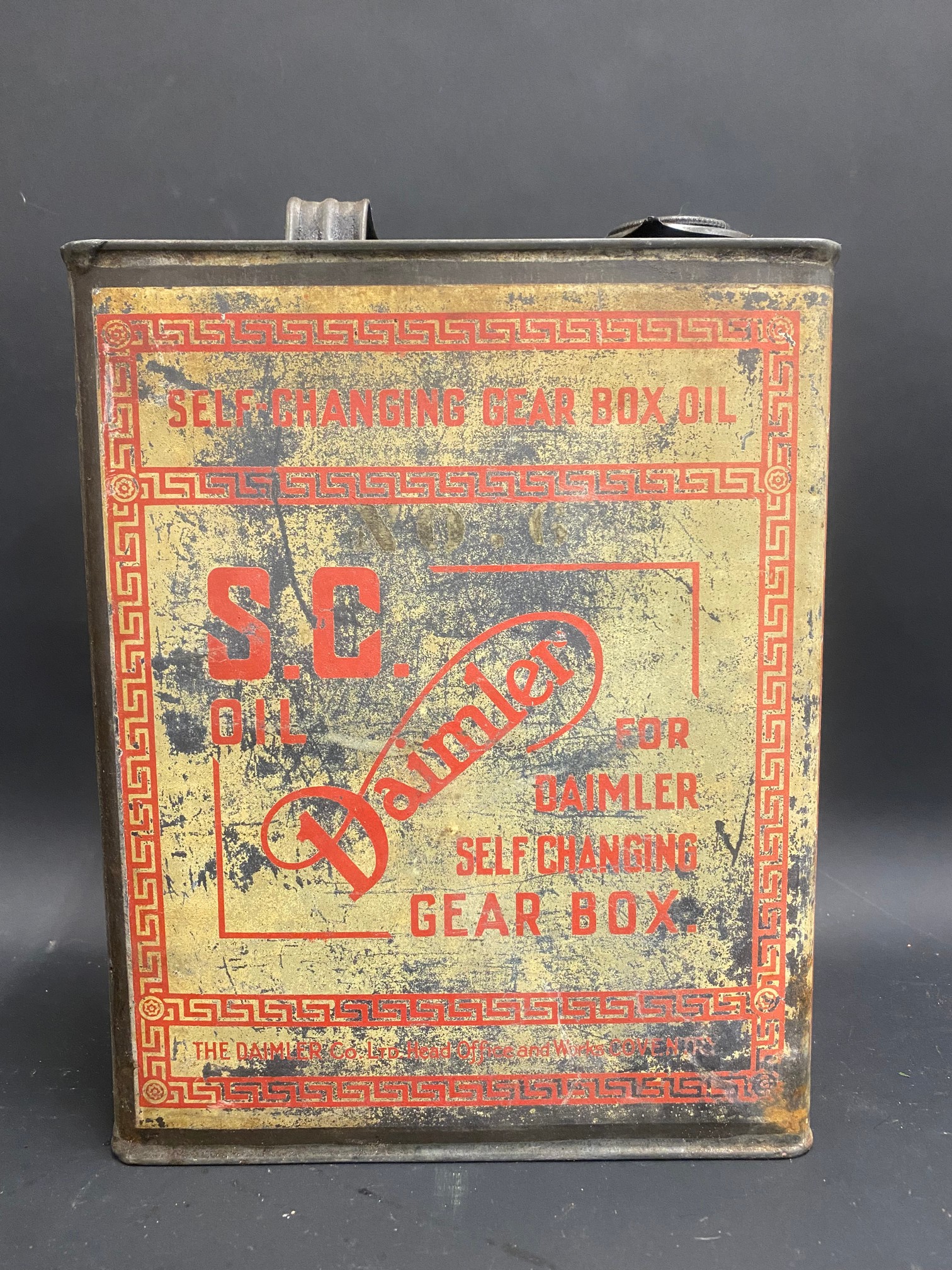 A Daimler Self Changing Gear Box Oil gallon can. - Image 3 of 6