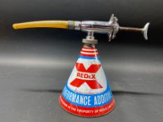 A Redex conical dispensing gun, the more unusual blue and red version.