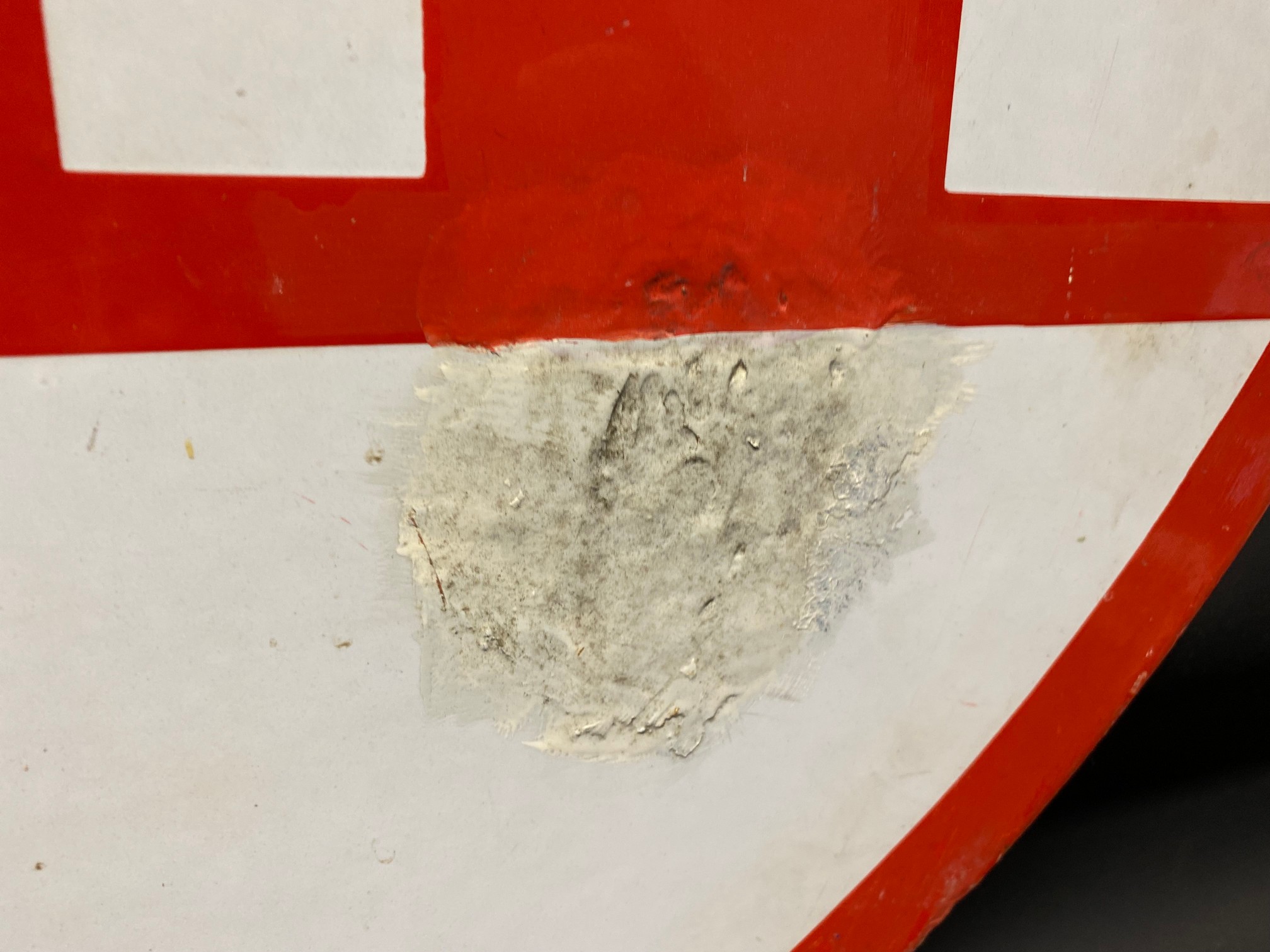 A large Esso Ethyl circular double sided enamel sign dated January 1935, some retouching to the - Image 3 of 7