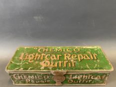 An early Chemico Light Car Repair Outfit tin.