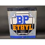 A BP Ethyl enamel sign with some older retouching, 21 x 24".