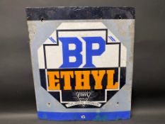 A BP Ethyl enamel sign with some older retouching, 21 x 24".