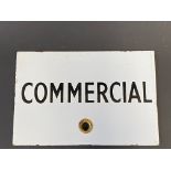 A large Commercial double sided enamel brand indicator plaque, 6 x 4".