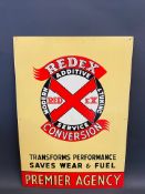 A new old stock Redex Additive tin advertising sign, in exceptional condition, 17 1/2 x 25".