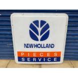 A New Holland plastic lightbox front, 35 1/2 x 35 1/2".