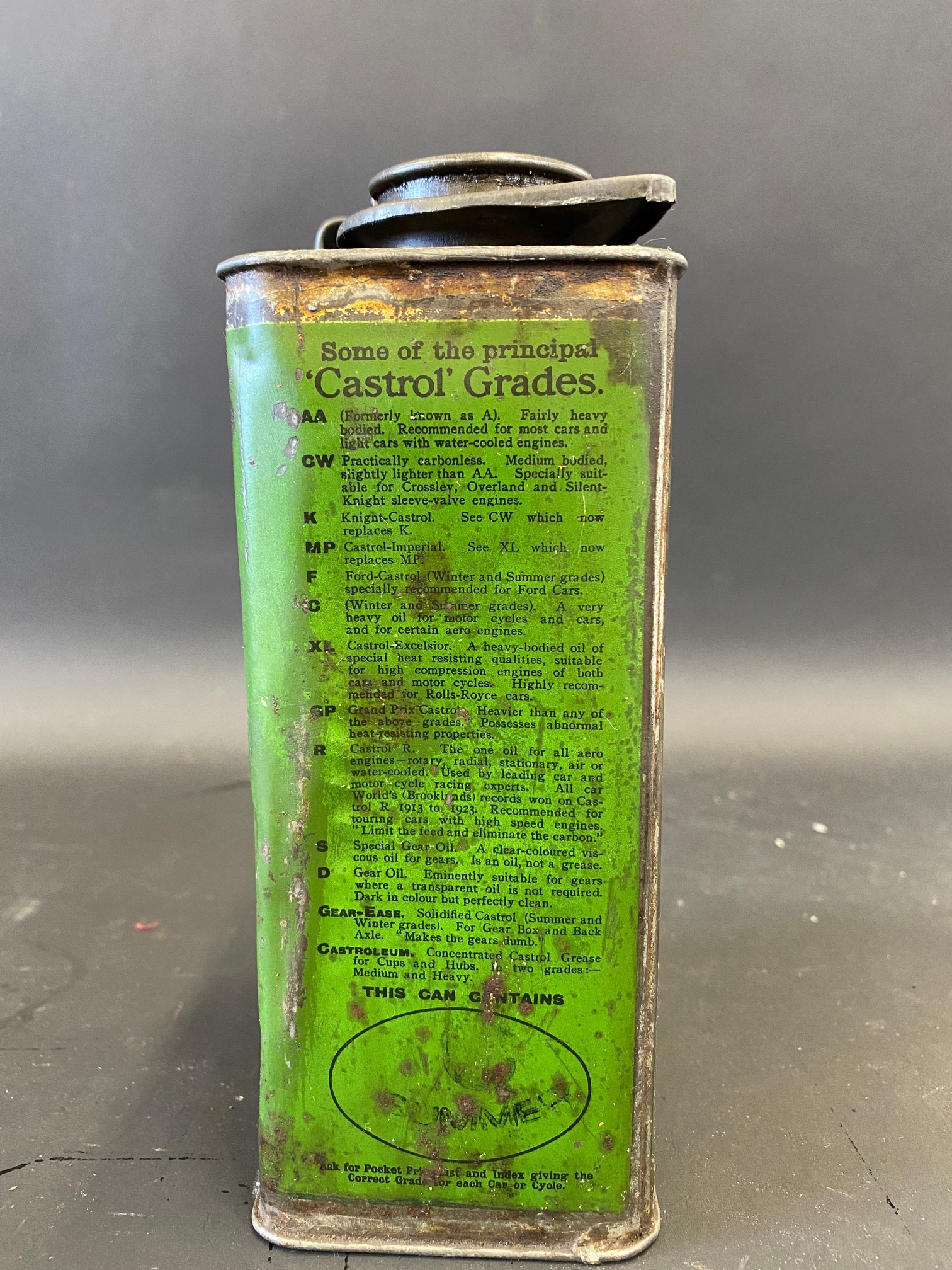 A Wakefield Castrol Gear-Ease Motor Oil rectangular quart can. - Image 4 of 6
