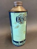 A BACO Hydraulic Brake Fluid cylindrical quart can.