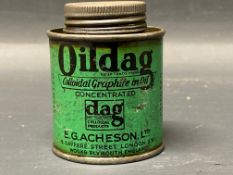 An Oildag 3oz tin.