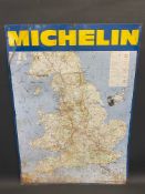 A Michelin tin map sign, 24 1/2 x 34".