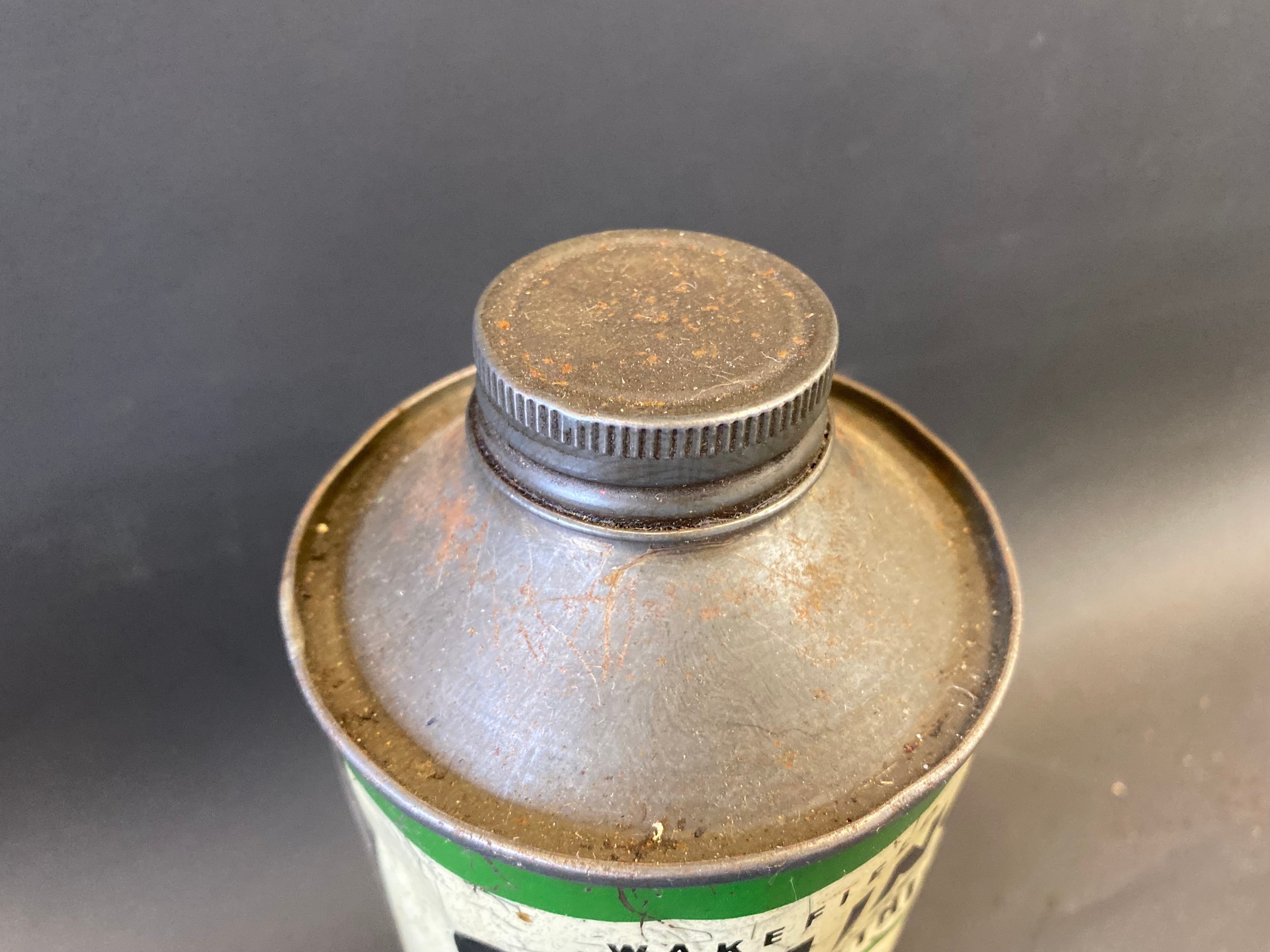 A Wakefield Girling Piston Type cylindrical quart can. - Image 3 of 4