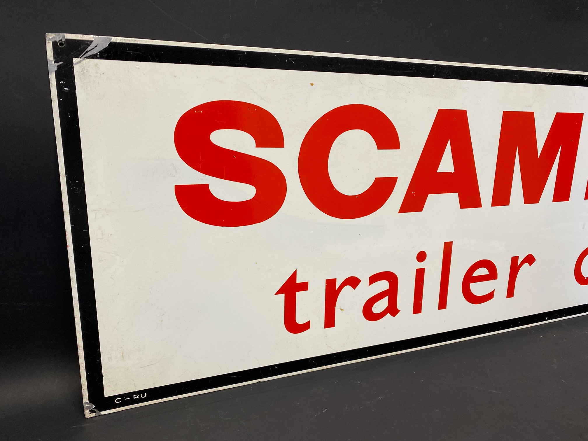 A Scammell Trailer Dealer tin advertising sign by Franco, 42 x 12". - Image 2 of 4