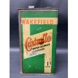 A Wakefield Castrollo Upper Cylinder Lubricant gallon can.