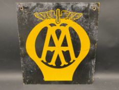 A small AA metal sign, 12 x 13".