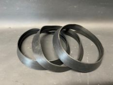 Three brand new petrol pump globe rubber rings.