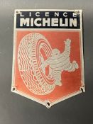 A rare Michelin tin advertising sign, by repute circa 1950 and fitted to heavy machinery,