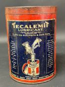 A Tecalemit Lubricant cylindrical tin.