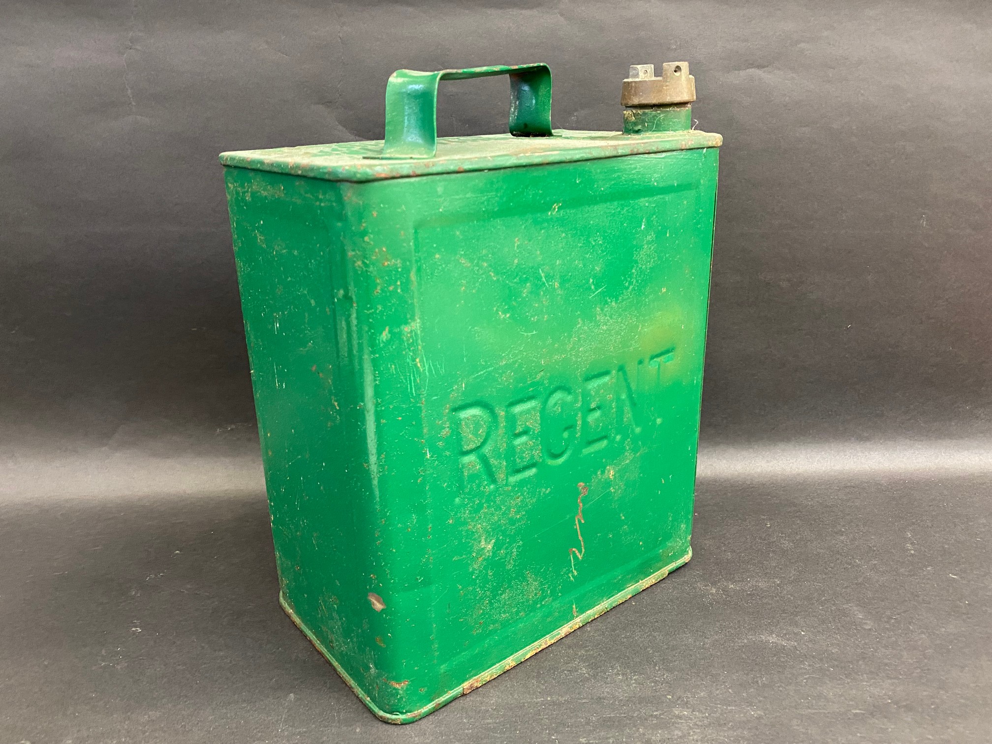 A Regent two gallon petrol can by Valor, dated November 1949, with a plain brass cap. - Image 2 of 4