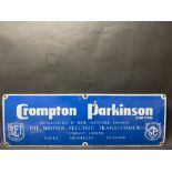 A Crompton Parkinson Limited rectangular advertising sign, 48 x 16".