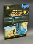 A Dunlop Elite pictorial showcard depicting a Mk. I Mini to the front, 10 x 15".