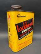 A Lockheed Hydraulic Fluid rectangular can, in excellent condition.