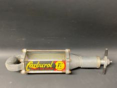 A Carburol Upper Cylinder Lubricant dispensing gun.