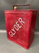 A Glyder two gallon petrol can by Valor, dated July 1931, plain brass cap.