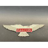 A Falcon enamel radiator badge.