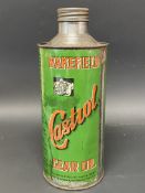 A Wakefield Castrol Gear Oil cylindrical quart can, still sealed with contents.