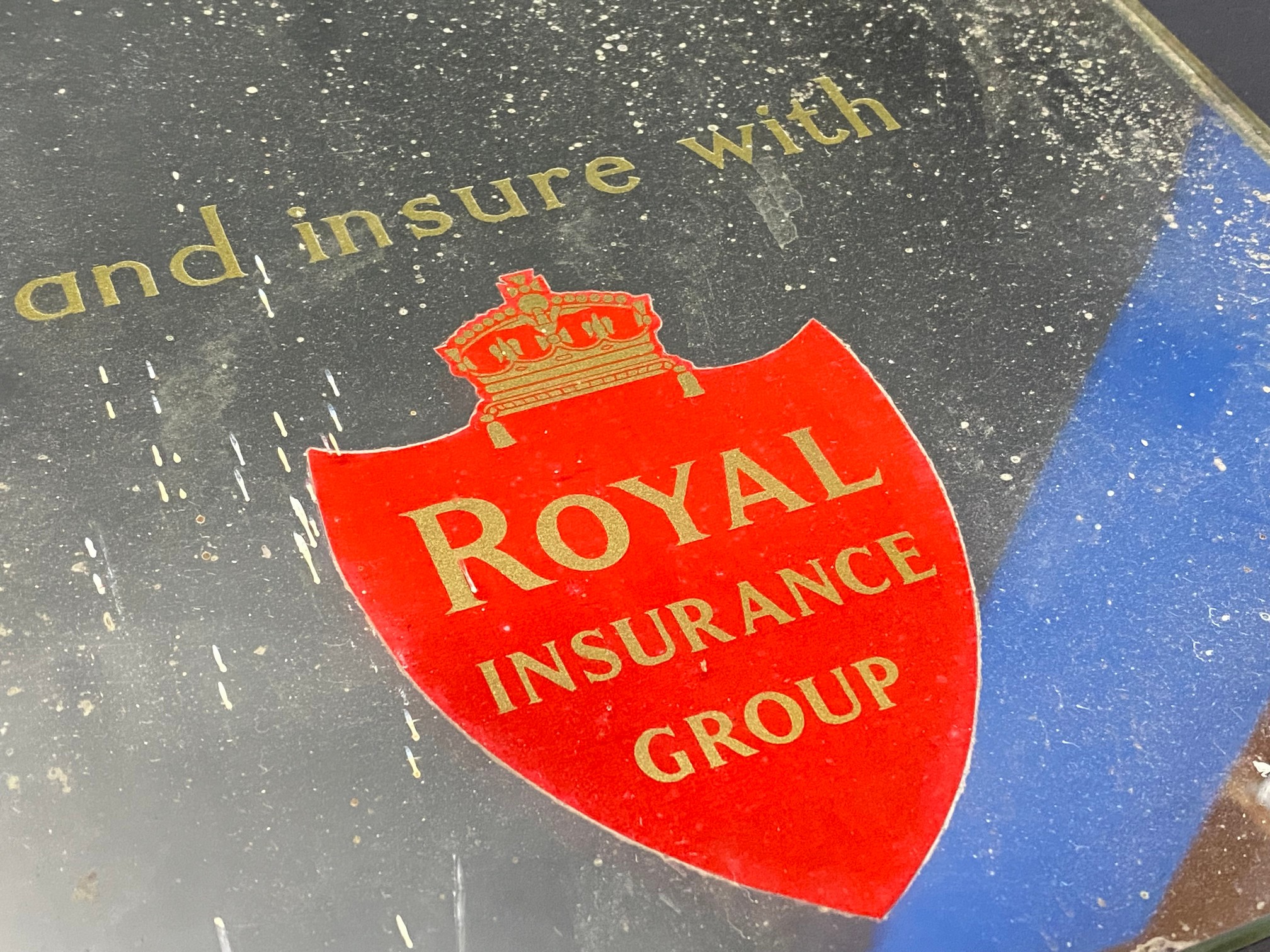 A Royal Insurance Group rectangular advertising mirror, 10 x 14". - Image 3 of 3
