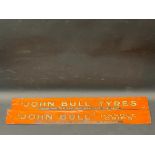 A pair of John Bull shelf strips, one for tyres, the other for handle grips.