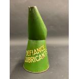 A Defiance Lubricants quart measure, in good condition.