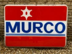A large Murco garage forecourt lightbox front panel, 80" w x 56" h x 3" d.