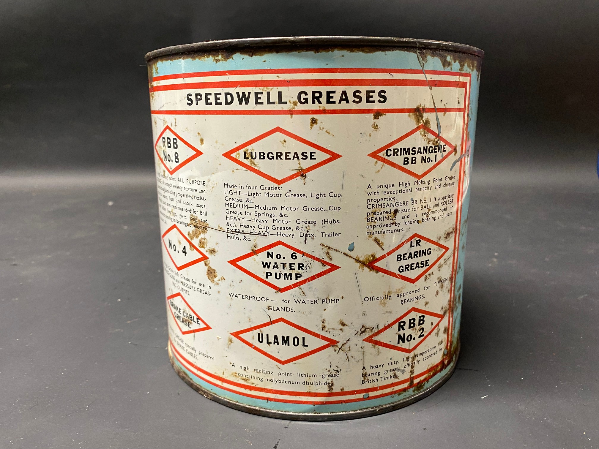 A Speedwell 7lb grease tin (lacking lid). - Image 2 of 3