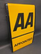 An AA Appointed illumated lightbox, 16 x 27".