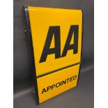 An AA Appointed illumated lightbox, 16 x 27".