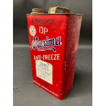 A Maxima Anti-Freeze gallon can.