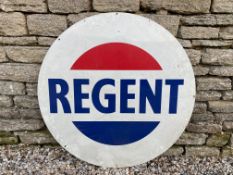 A Regent circular tin advertising sign, 39" diameter.