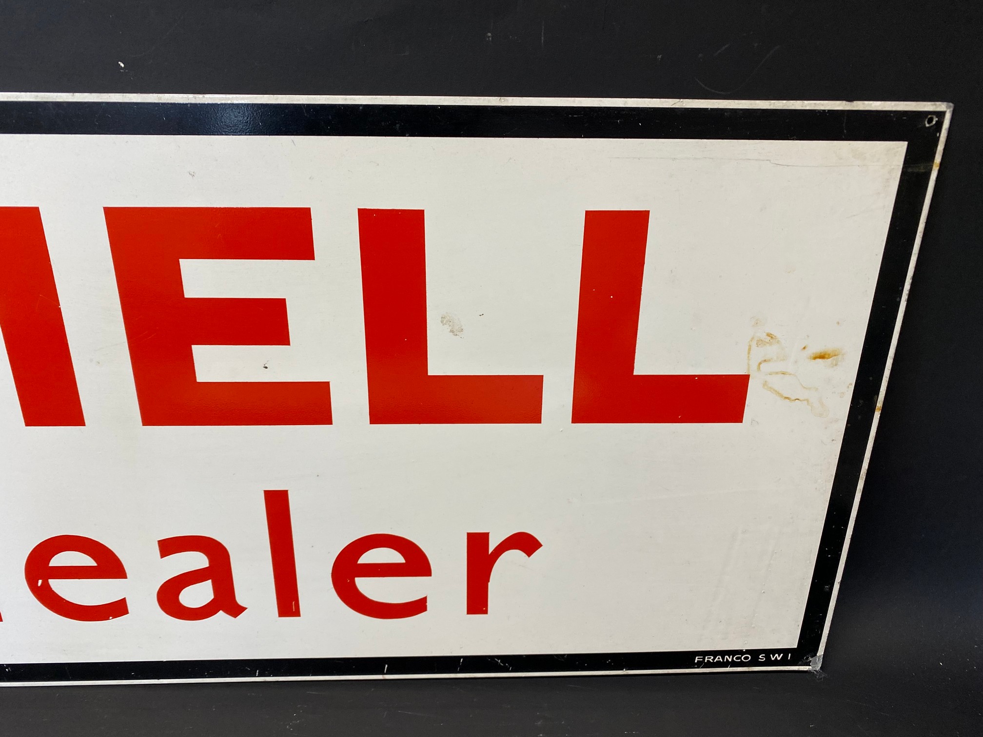 A Scammell Trailer Dealer tin advertising sign by Franco, 42 x 12". - Image 3 of 4